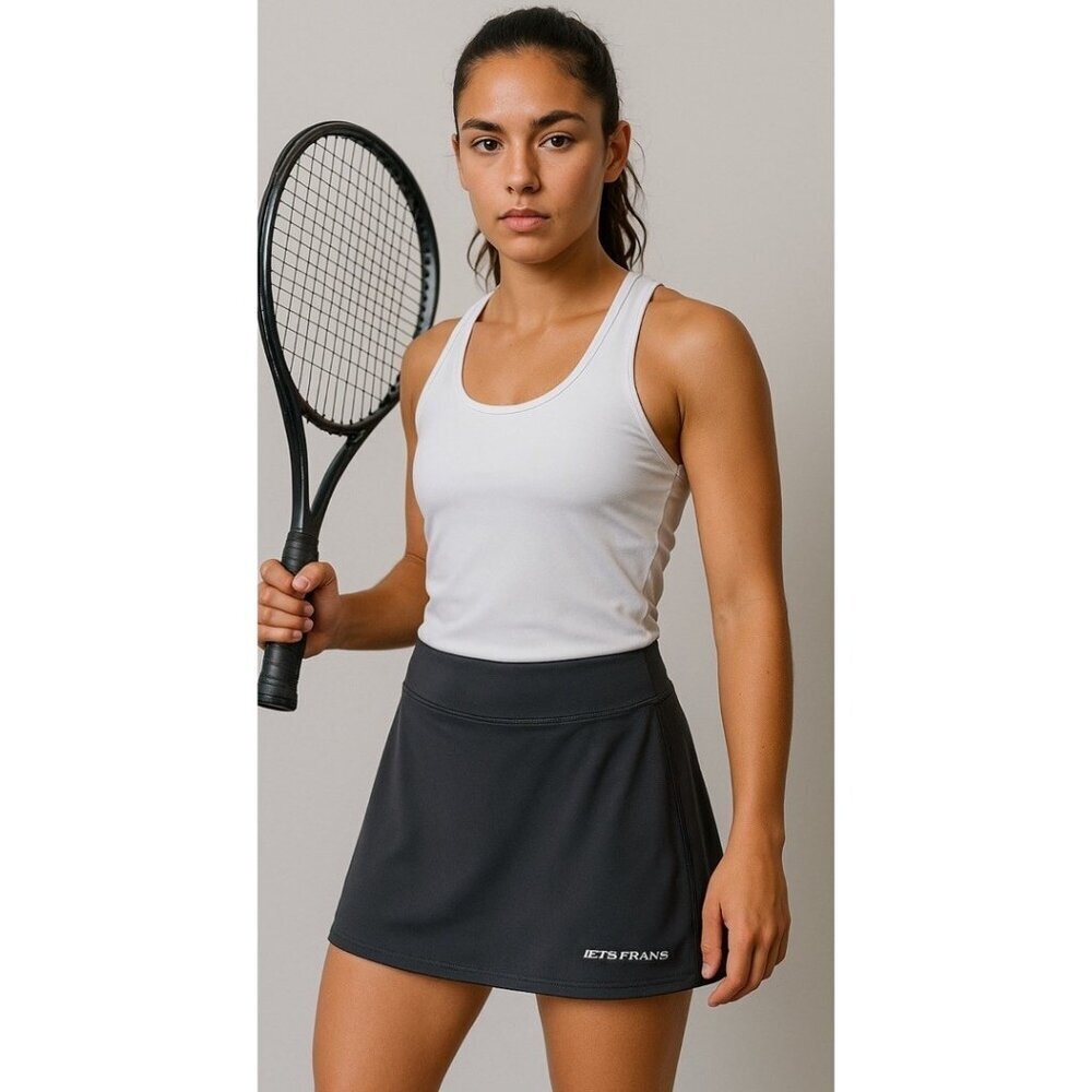 Iets Frans Black Athletic Skort Women's Small Tennis Running Gym Activewear NWT